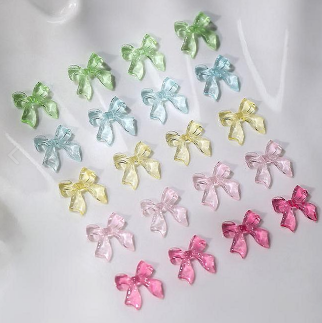 블링 리본 네일파츠 JS, 클리어(10ea), 1개