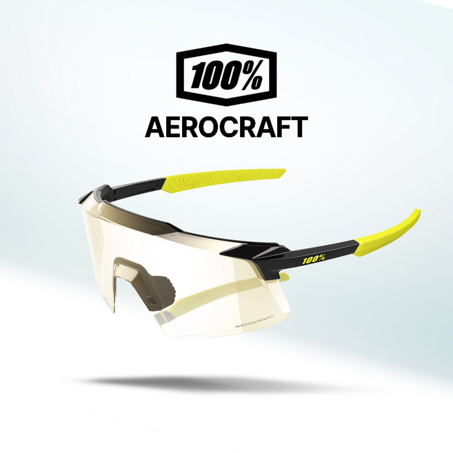 100% 고글 에어로크래프트 자전거 야구 골프 스포츠 선글라스 100퍼센트 100프로(32), 05.글로스메탈릭블랙/변색(12)