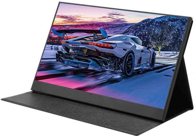 포터블 모니터 무선 컴퓨터 노트북 스크린 내장 스탠드, 11.6인치 결함 768p 스탠드, 15인치, 1cm