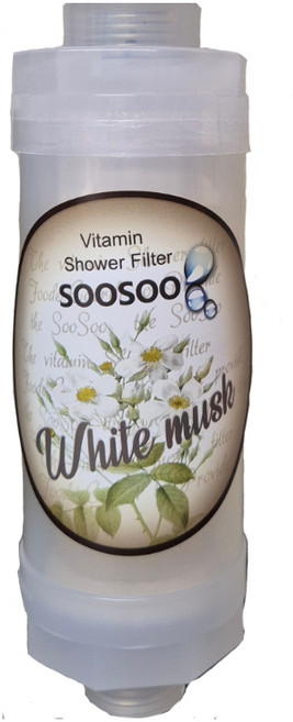 [1+1+1] 수수(soosoo) 비타민 샤워필터 160g 4종 염소제거 아이샤워기 녹물, 화이트머스크(1+1+1), 3개