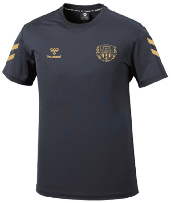 험멜 수원 FC 골드마크 20주년 반팔티 HM-718-1 블랙