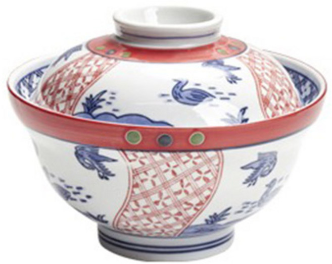 본인 일본풍 마가모 텐동 돈부리 덮밥 일식 규동 그릇 16cm(면기+뚜껑 세트), 1세트