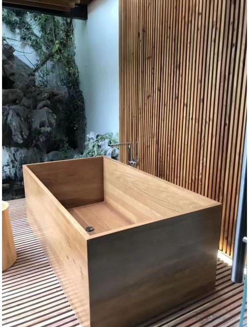 히노끼탕 노천탕 게스트하우스 사우나 숙박 홈 1.8m, 오크 1700x700x600, 1700x700x600