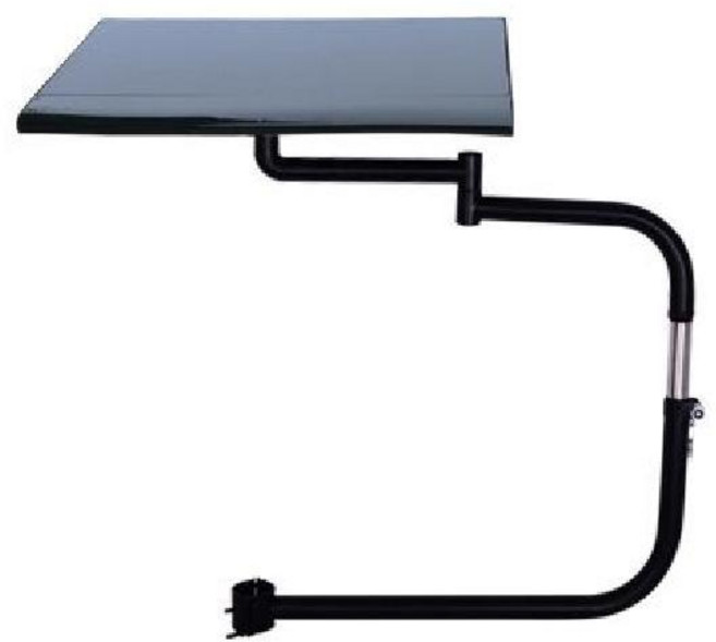 의자 노트북 거치대 태블릿거치 키보드 테이블 트레이, 블랙 45cm+키보드 트레이, 1개, 블랙 45cm