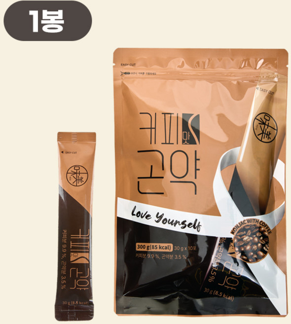 대신곤약 커피맛곤약 젤리스틱 85kcal, 1개, 300g