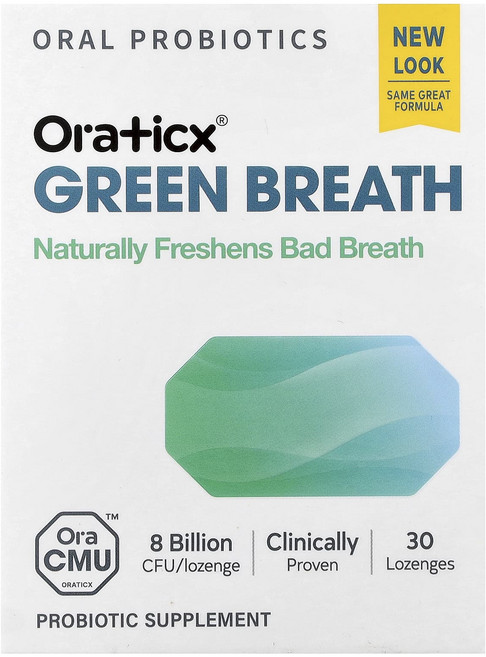 몸관리하세요 겨울입니다 Oraticx Green Breath 프로바이오틱 보충제 민트 80억CFU 사탕 정제 30정 특별관리진행