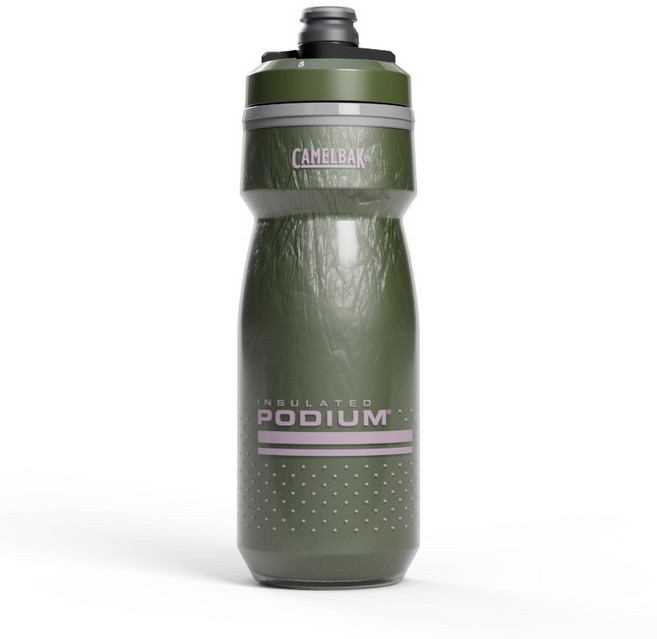 Camelbak Podium 保冷噴射水壺 620ML 腳踏車 跑步 登山, 深蕨綠, 1個