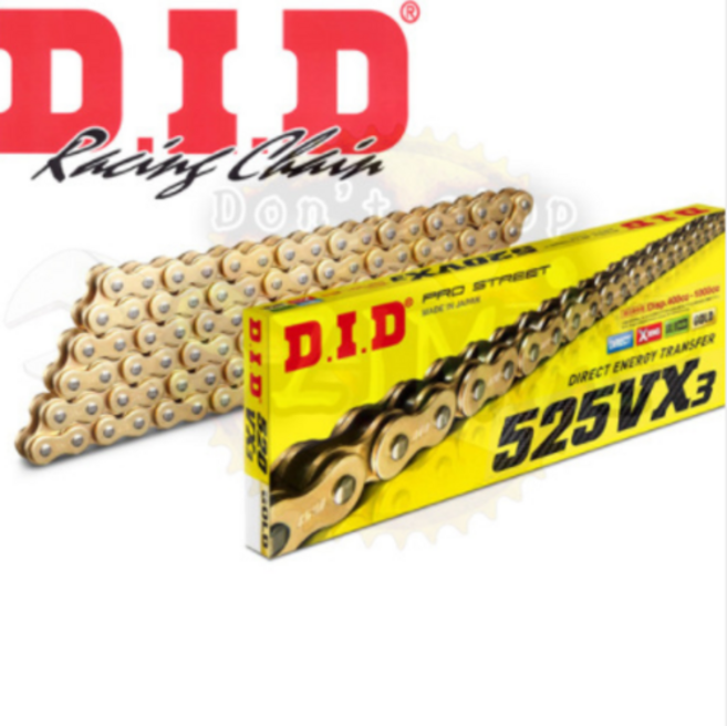 DID체인 CBR650F 525VX3 G&G 120L 혼다 오토바이체인, 1개