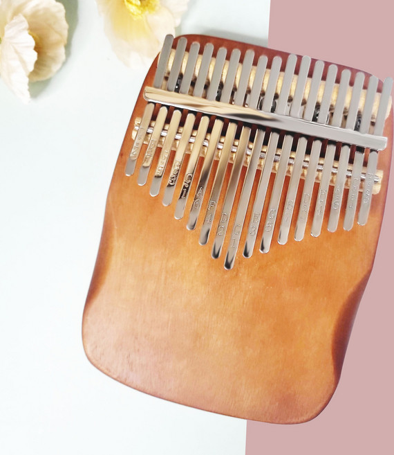 뮤직앤라우라 고급 라이트 마호가니 PK-01 17음계 칼림바 플레이트 입문용, PK-01(마호가니), 1개