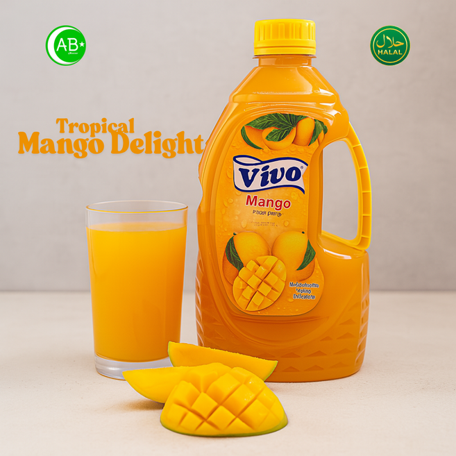 Mango Fruit Drink Vivo Pakistan 망고 과일 드링크 비보 파키스탄, 3개, 2L