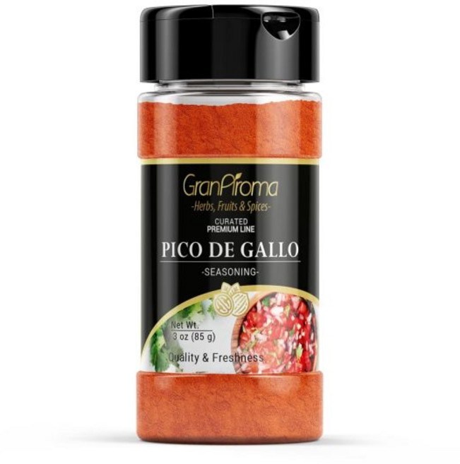 그라나로마 피코 데 가요 조미료 3온스 매운맛과 짠맛 블렌드 사용이 편함, 85g