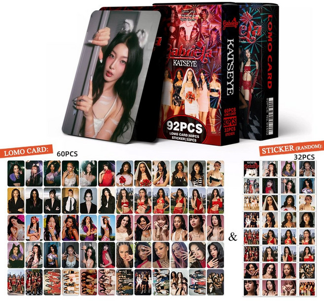 92개/세트 돌 KATSEYE 앨범 가브리엘라 로모 카드 라르 다니엘라 HD 프린트 포토카드 스티커 마논 메윤채 팬 선물, [01] 0502