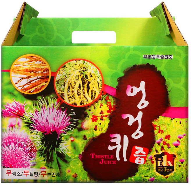 엉겅퀴즙 국산 엉겅퀴 뿌리 액기스 엉겅키 60포, 100ml, 60개