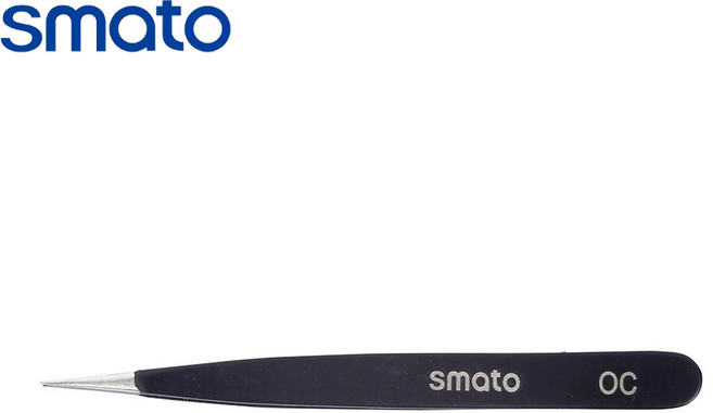 스마토 정밀핀셋 ESD 2AS (135MM) 얇은핀셋 미세핀셋 집게, ESD OC (90MM), 1개, 상세페이지참조