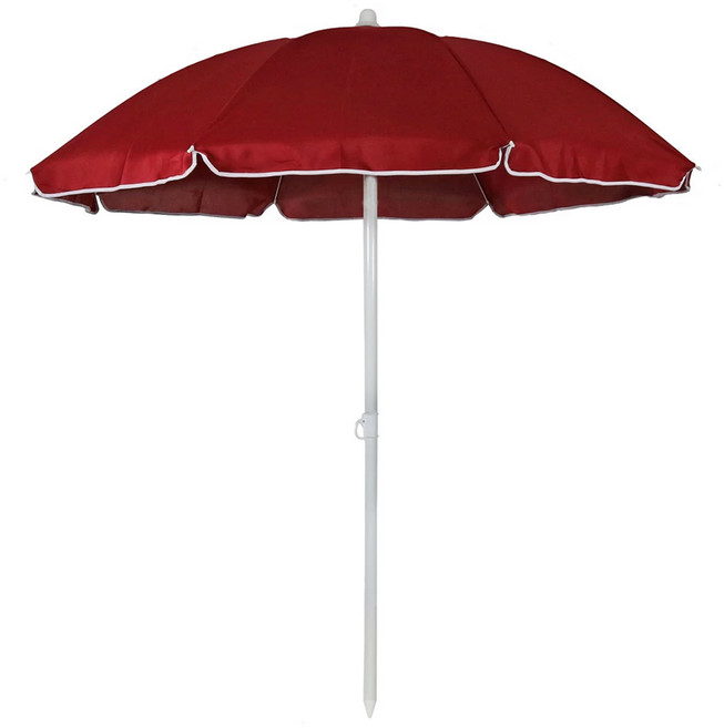 심플 초경량 파라솔 모래사장 캠핑, X, 레드