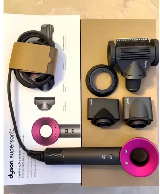 다이슨 슈퍼소닉 헤어 드라이어 니켈 코퍼, HD15, 푸시아