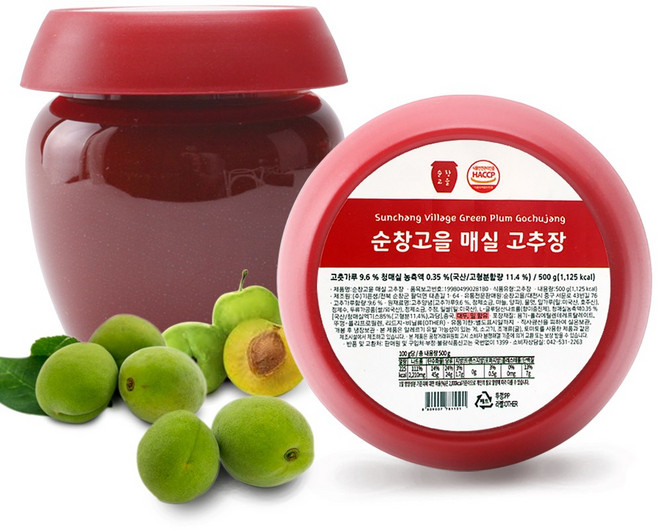 [종합코리아]순창고을 청매실고추장 오랜 전통, 500g, 1개