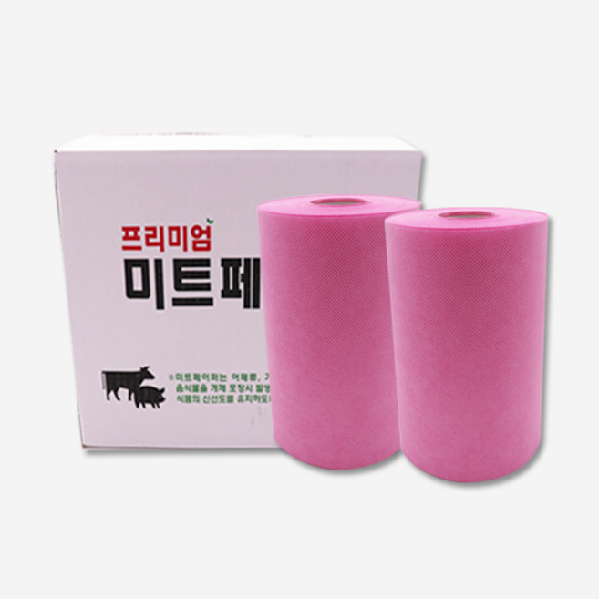 프리미엄 미트페이퍼 정육흡수지 핏물제거 육즙제거 습지, 2롤, 1세트