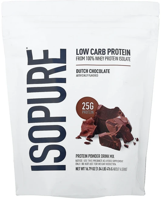 몸관리하세요 겨울입니다 Isopure 저탄수화물 단백질 분말 더치 초콜릿 476g(1.04lb) 특별관리진행, Isopure저탄수화물단백질분말더치초콜릿476g104l, 476g, 1개 - 쿠팡