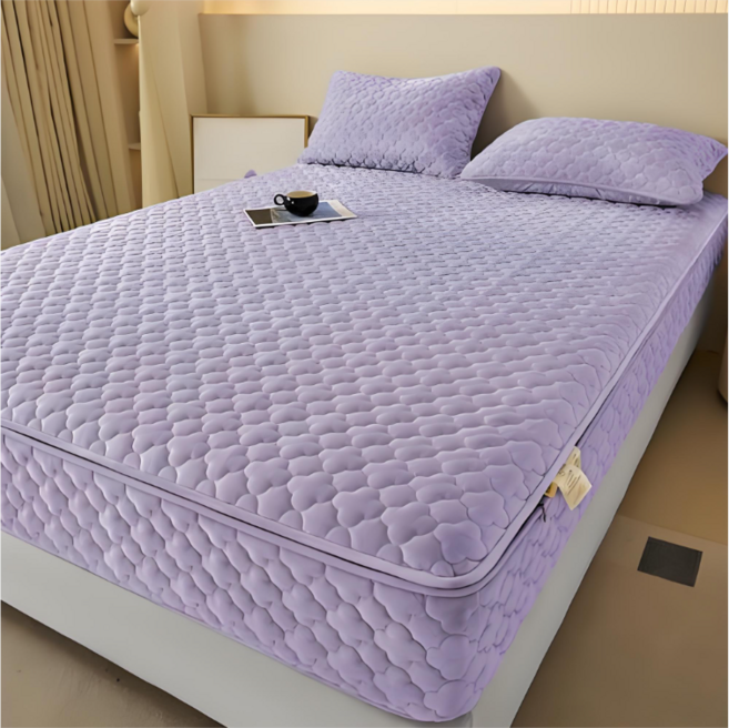 아라자 사계절 매트리스방수커버 먼지없는 매트리스커버 항균 진드기방지 침대커버 OEKO-TEX 인증 프리미엄 누빔메트리스커버, 5샴페인베이지