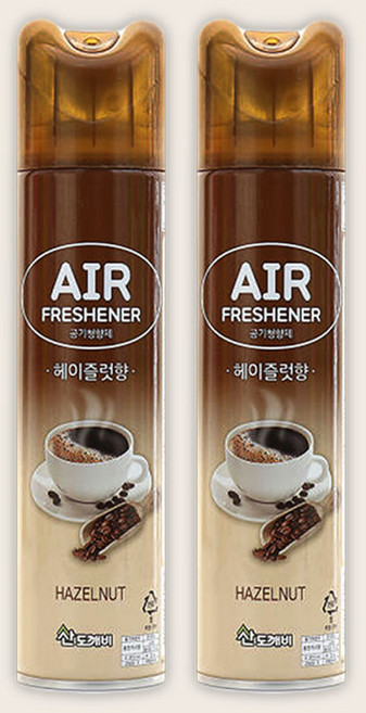 산도깨비 공기청향제 헤이즐넛향, 300ml, 2개