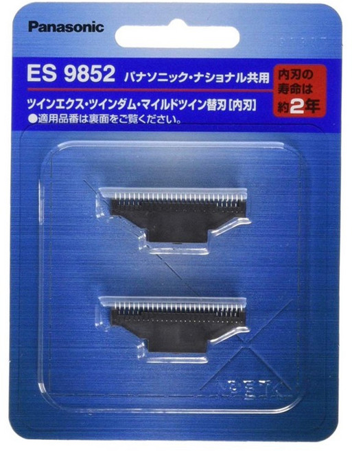Panasonic 國際牌 ES4815P 電動刮鬍刀 極雙刀刃 獨立浮動雙刀頭 可水洗 附ES9857, 1個, 替換刀頭/內刃