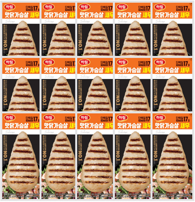 하림 맛닭가슴살 새우 100g, 15개