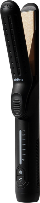 드롬 에어 웨이브 판고데기 매직기 2IN1 프리볼트 봉고데기, 블랙