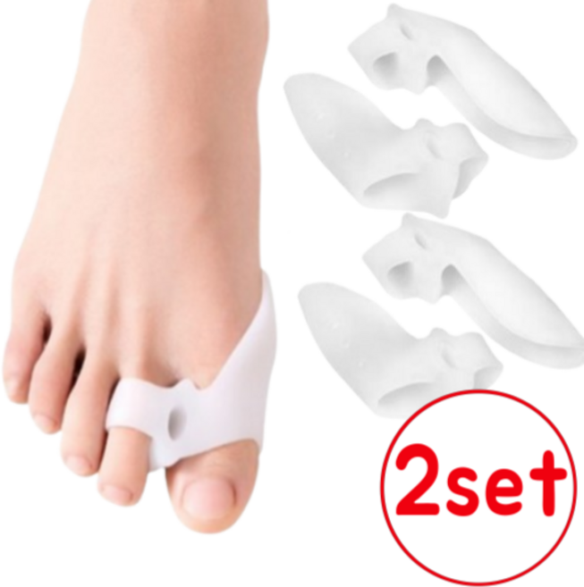미소다믄 엄지 발가락링 실리콘 좌우 2SET, 2세트