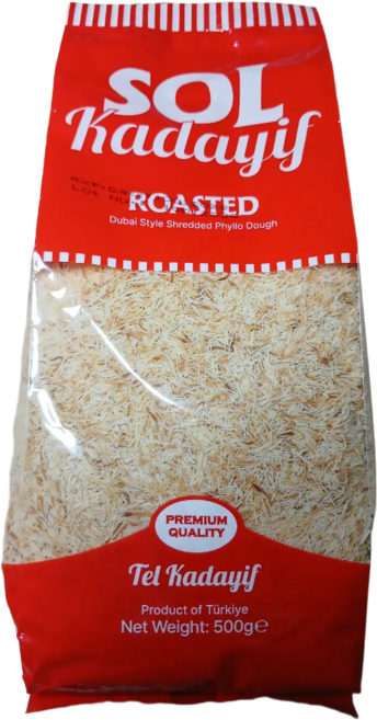 정품) 쏠 볶은 카다이프 sol kadayif roasted 볶은카다이프면 카다이프면 두바이초콜렛만들기세트 피스타치오카다이프스프레드 두바이초콜릿, 1개, 500g