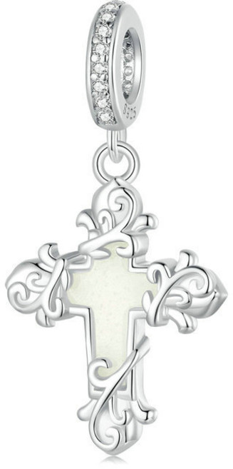 판도라팔찌 호환 인더 다크 야광 십자가 댕글 참