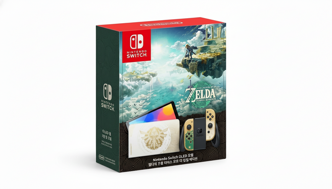 닌텐도 스위치 OLED 모델 젤다의 전설 티어스 오브 더 킹덤 에디션, HEG-S-KDAAA-KOG