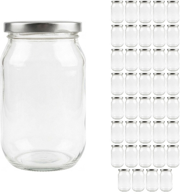 고려쨈580 유리병 1박스 실버캡 430ml, 40개