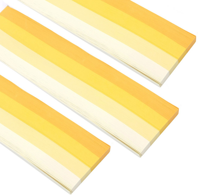 별접기 종이접기 옐로 그라데이션 색상 1620매, 1620개, 4색