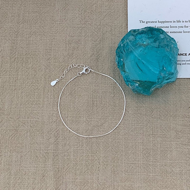 여성 s925 은체인 팔찌 심플 데일리 실버 팔찌