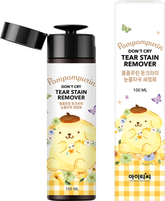 폼폼푸린 돈크라이 강아지 눈물자국 세정제 비건인증 코스맥스제조, 1개, 100ml