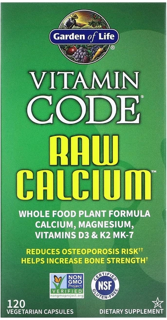 가든오브라이프 비타민코드 생 칼슘 120캡슐, Garden-Life-Raw-Calcium-120ct, 1개, 120정 - 쿠팡