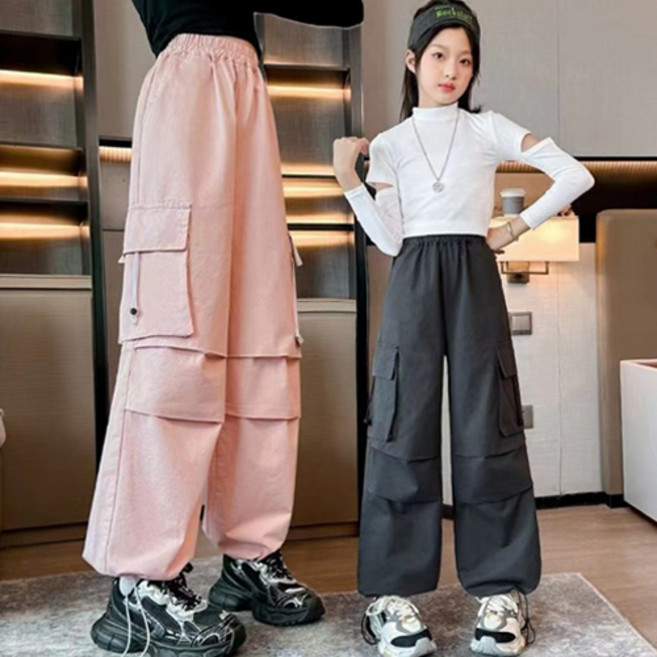 헬로가든 레이어스트링카고 바지