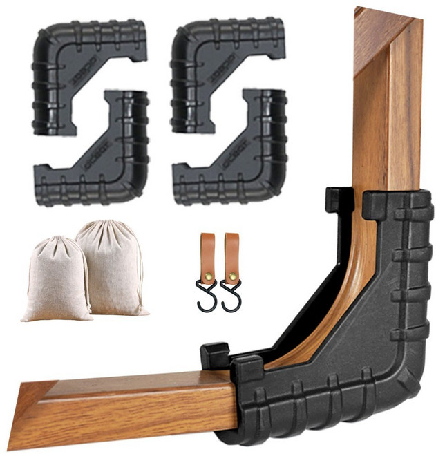 OP1-0703-01 의자보호캡 1 4개 / 윙, 블랙, 1세트