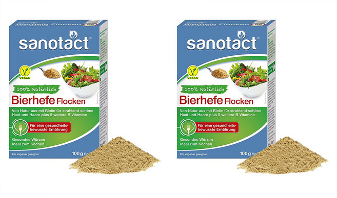 Sanotact 자노닥트 독일 맥주효모 분말 Brewer's yeast 100g 2개