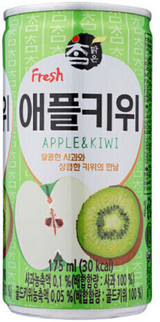 참맑은 애플키위 -() 유통기한 2026.07.31, 1개, 175ml