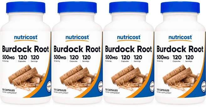뉴트리코스트 우엉 뿌리 500mg, 120정, 4개 - 쿠팡
