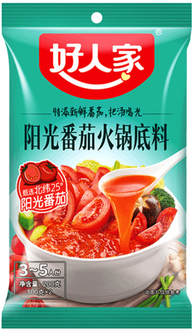 천미방 중국식품 호인가 토마토 훠궈소스 백탕 훠궈 소스 재료, 200g, 1개