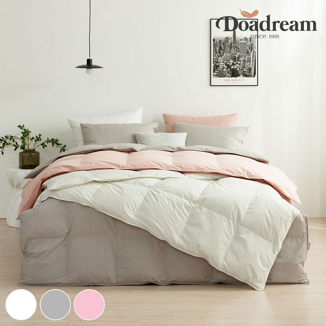 도아드림 코튼 앤 구스이불, N화이트