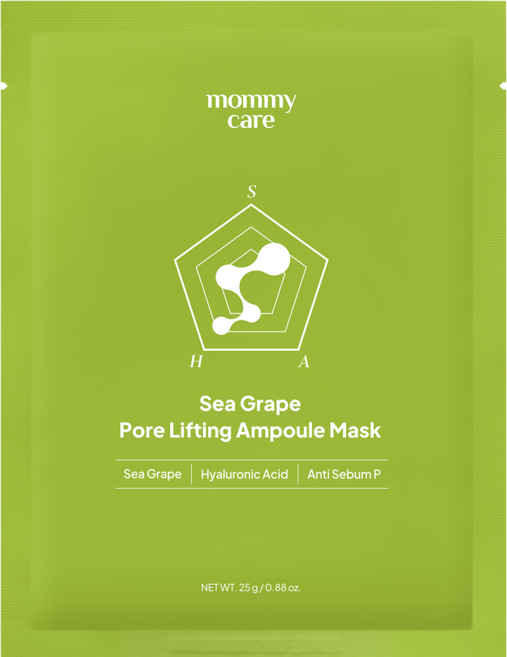 마미케어 바다포도 모공 앰플 마스크팩 25g, 1개, 7개입