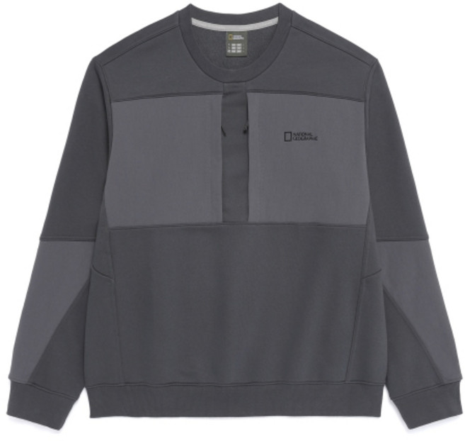 내셔널지오그래픽 NATIONALGEOGRAPHIC N261MSW510 NRN 유틸리티 포켓 세미오버핏 맨투맨 GREY N261MSW510090 171029