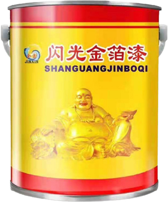 JINXIN閃光水性金箔漆 色彩飽和附著力強 適用於多種材質表面, 水性燙金, 1個, 300ml
