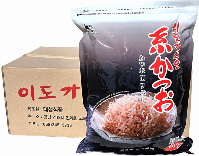 대성 이도가쓰오부시 500g 고명용 토핑용 하나가쓰오, 500g(1개), 4개