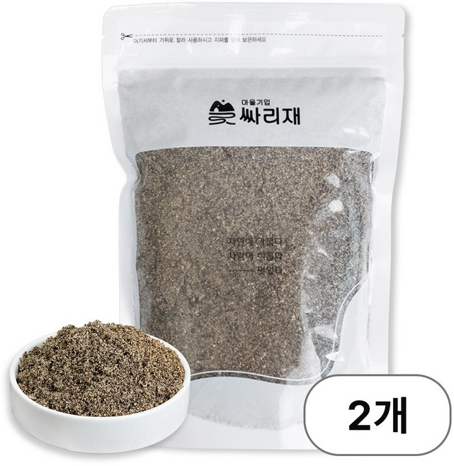 싸리재 국산 [통 들깨가루 450g] 들깨죽 들깨탕 껍질까지, 450g, 2개
