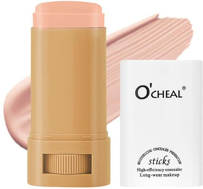 O'CHEAL 페이스 파운데이션 컨투어 스틱 롱 웨어 경량 브라이트닝 블레미쉬 컨투어링 컨실러 뷰티 메이크업 05#